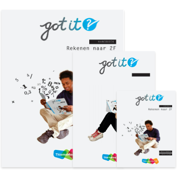 Combipakket Got it jaarlicentie + boek: Rekenen naar 2F