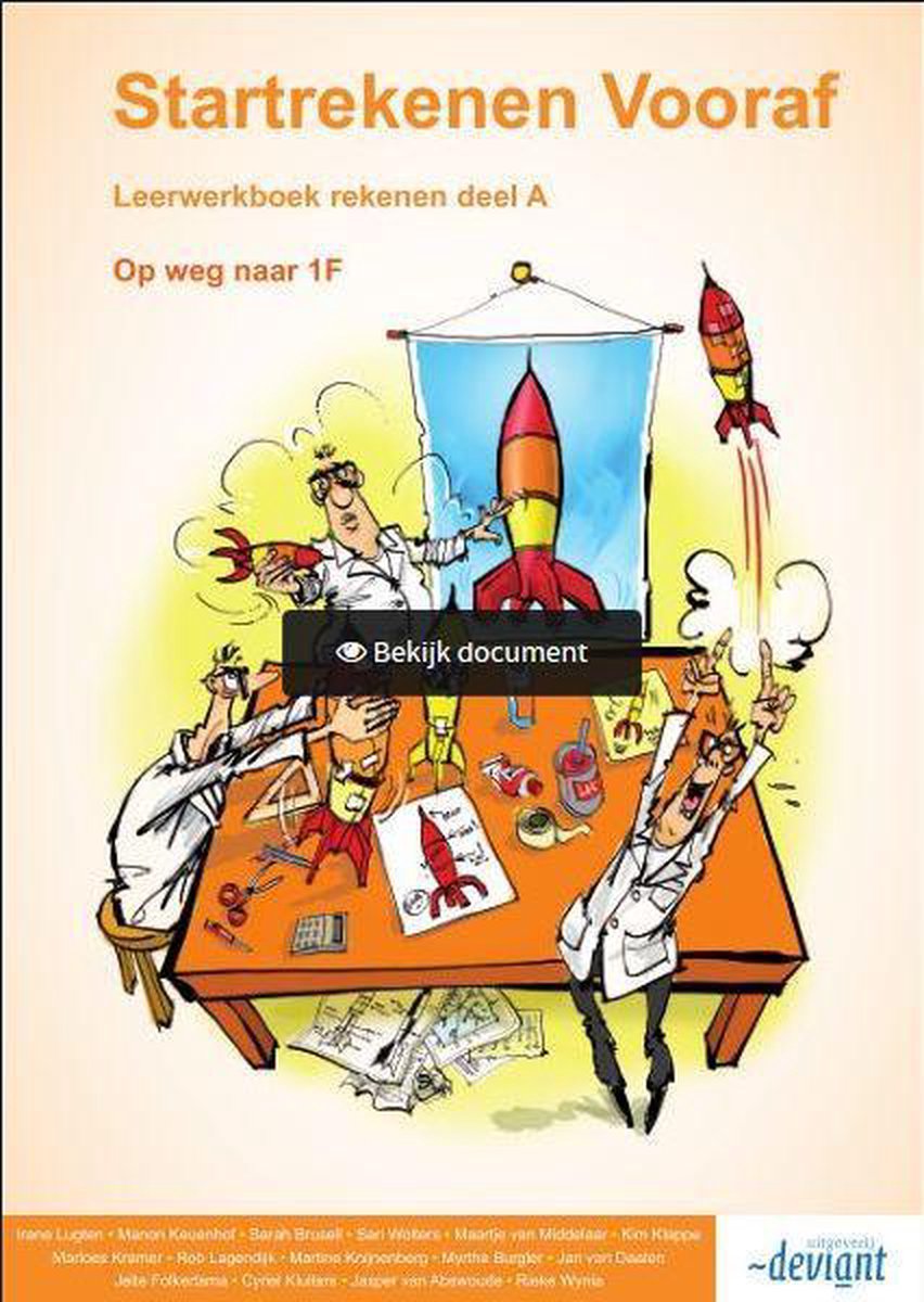 Startrekenen Vooraf Leerwerkboek - Op weg naar 1F, deel A